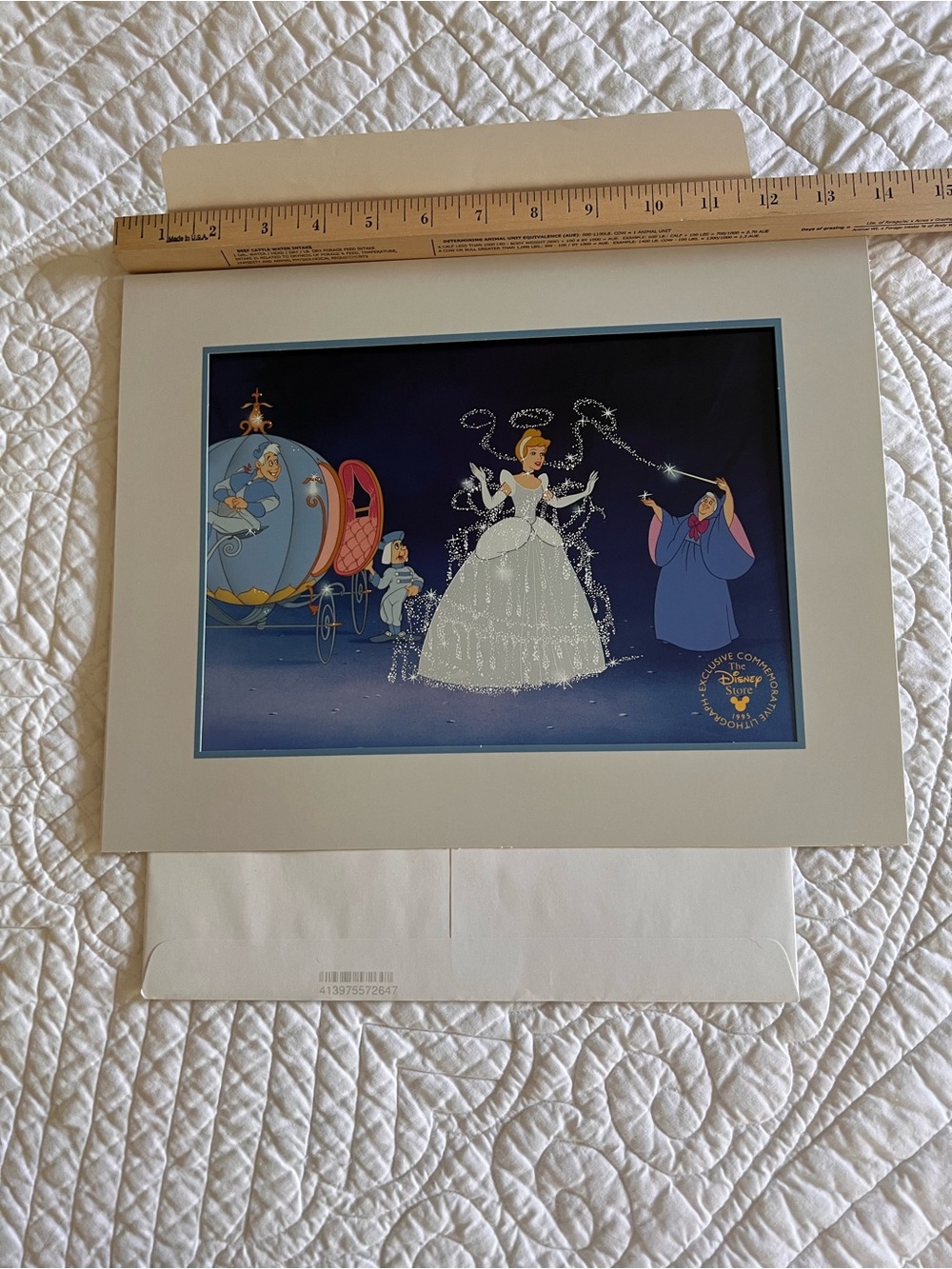 Disney Store Lithograph Cinderalla